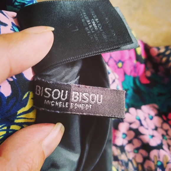 Bisou Bisou Bright Floral Blazer, size L - Picture 6 of 9